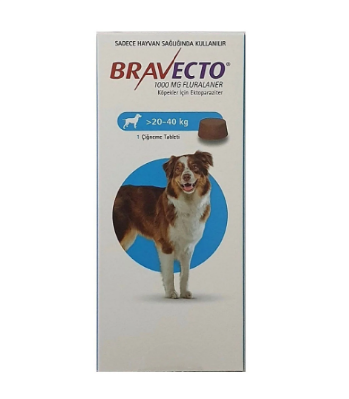 Bravecto 20–40 Kg Köpek Çiğneme Tableti
